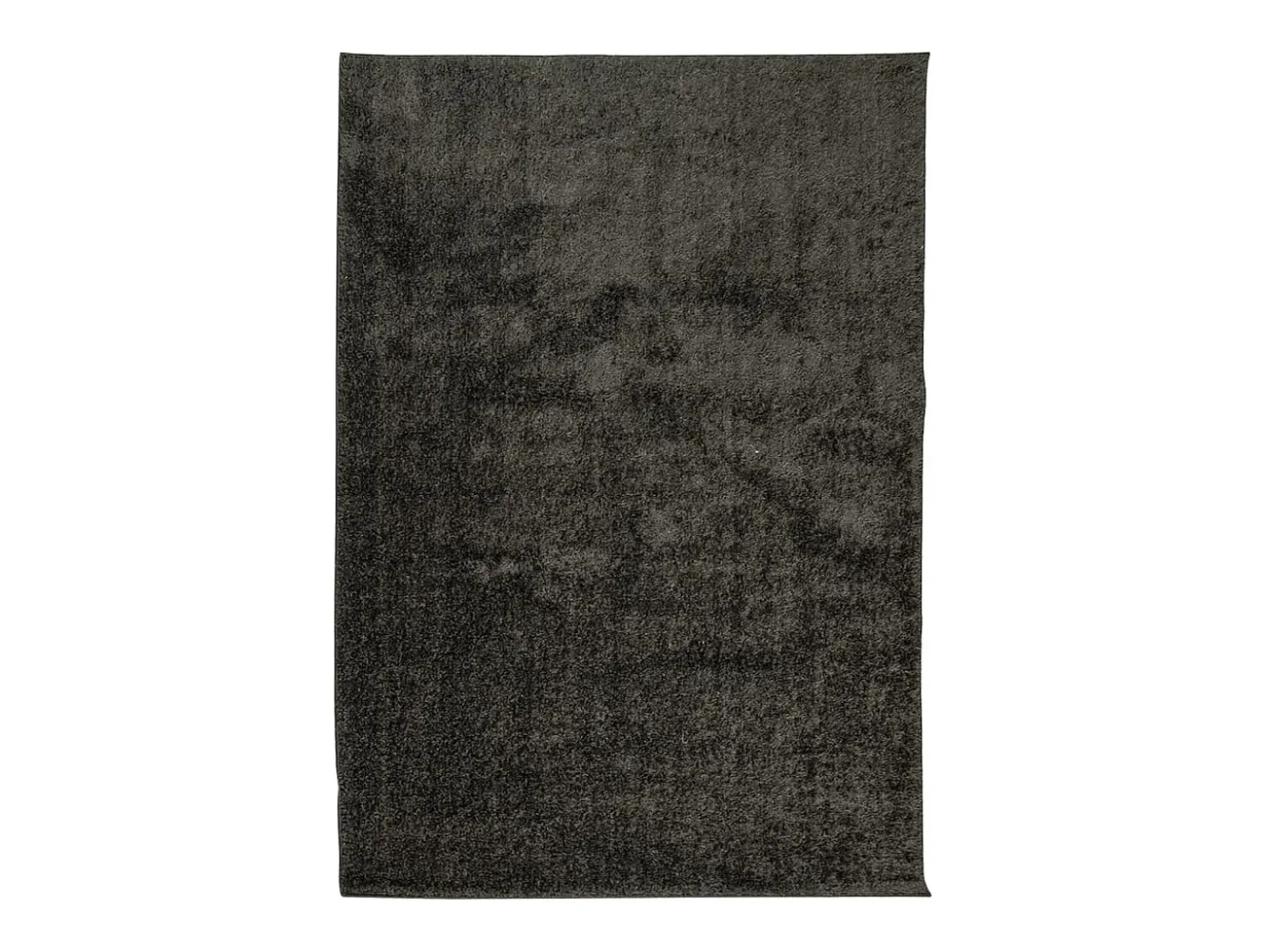 Alfombra ISTAN de pelo largo, aspecto antracita brillante, 120x170 cm