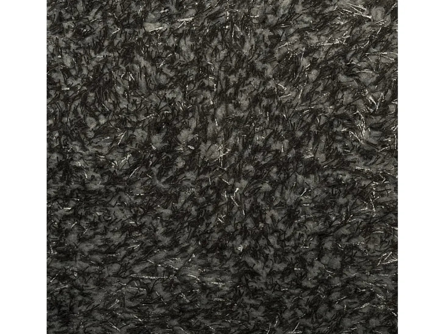 Alfombra ISTAN de pelo largo, aspecto antracita brillante, 100x200 cm