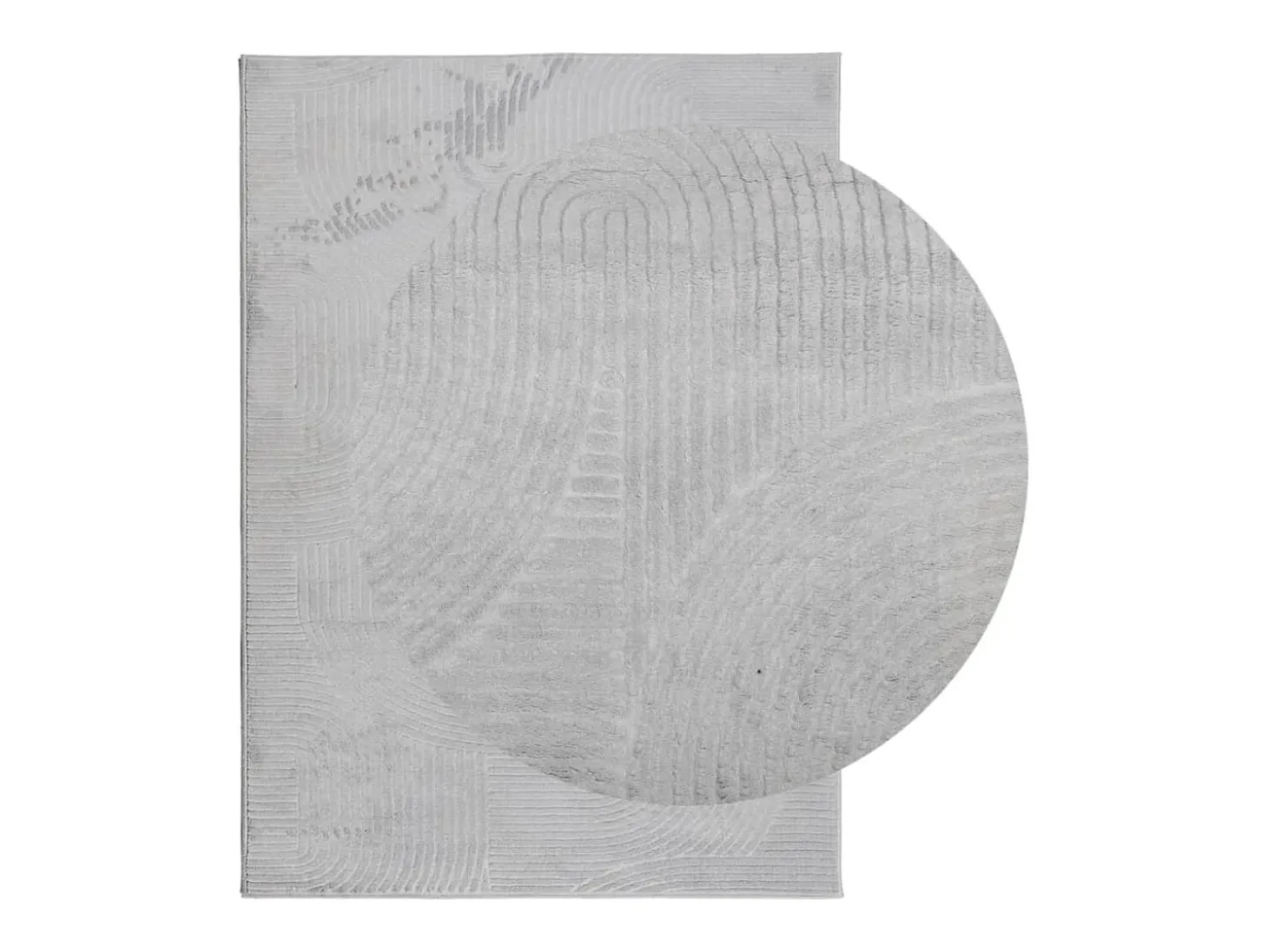 Alfombra IZA de pelo corto de estilo escandinavo en gris 200x280 cm