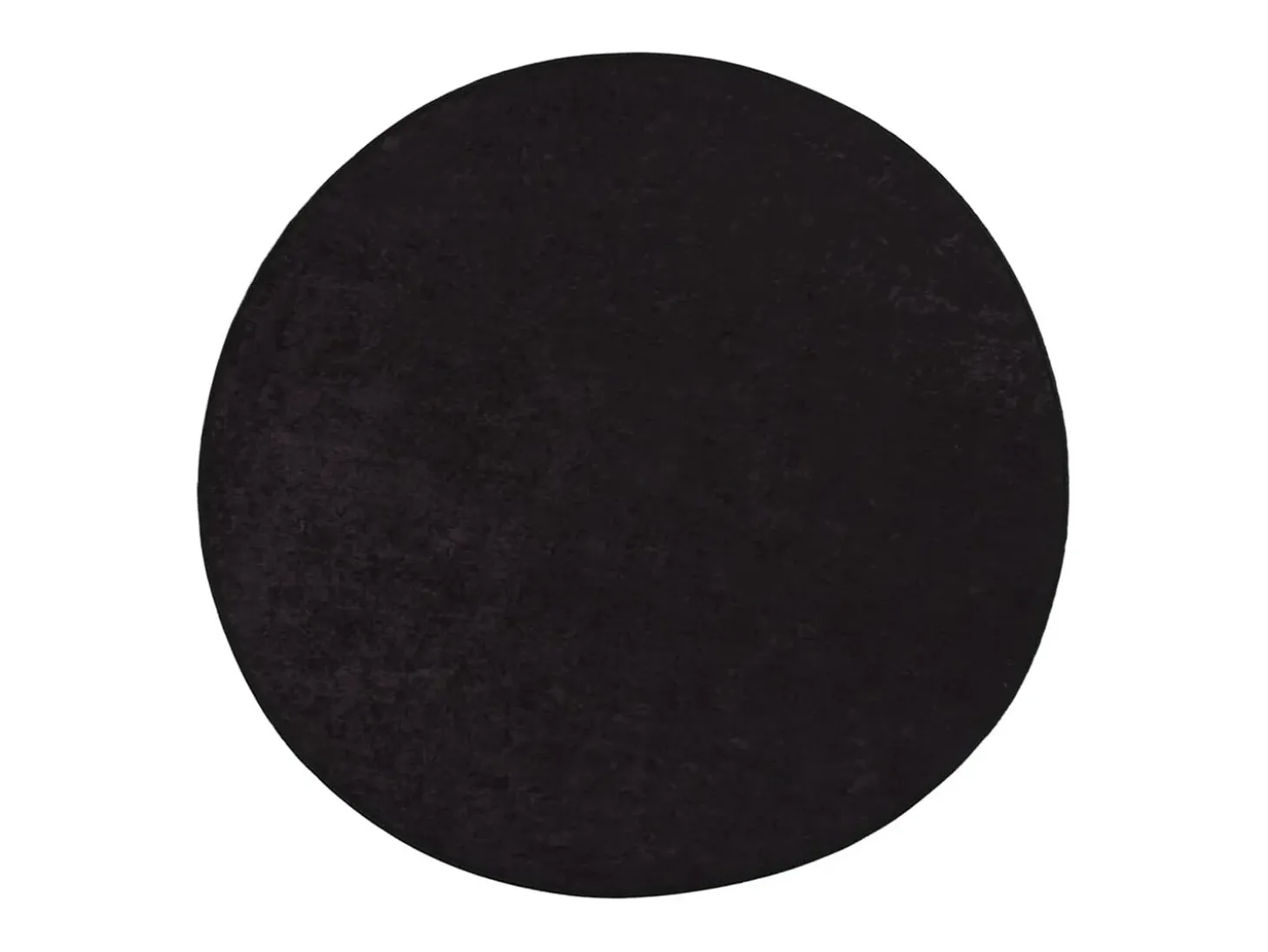 Alfombra lavable antracita Ø 200 cm antideslizante