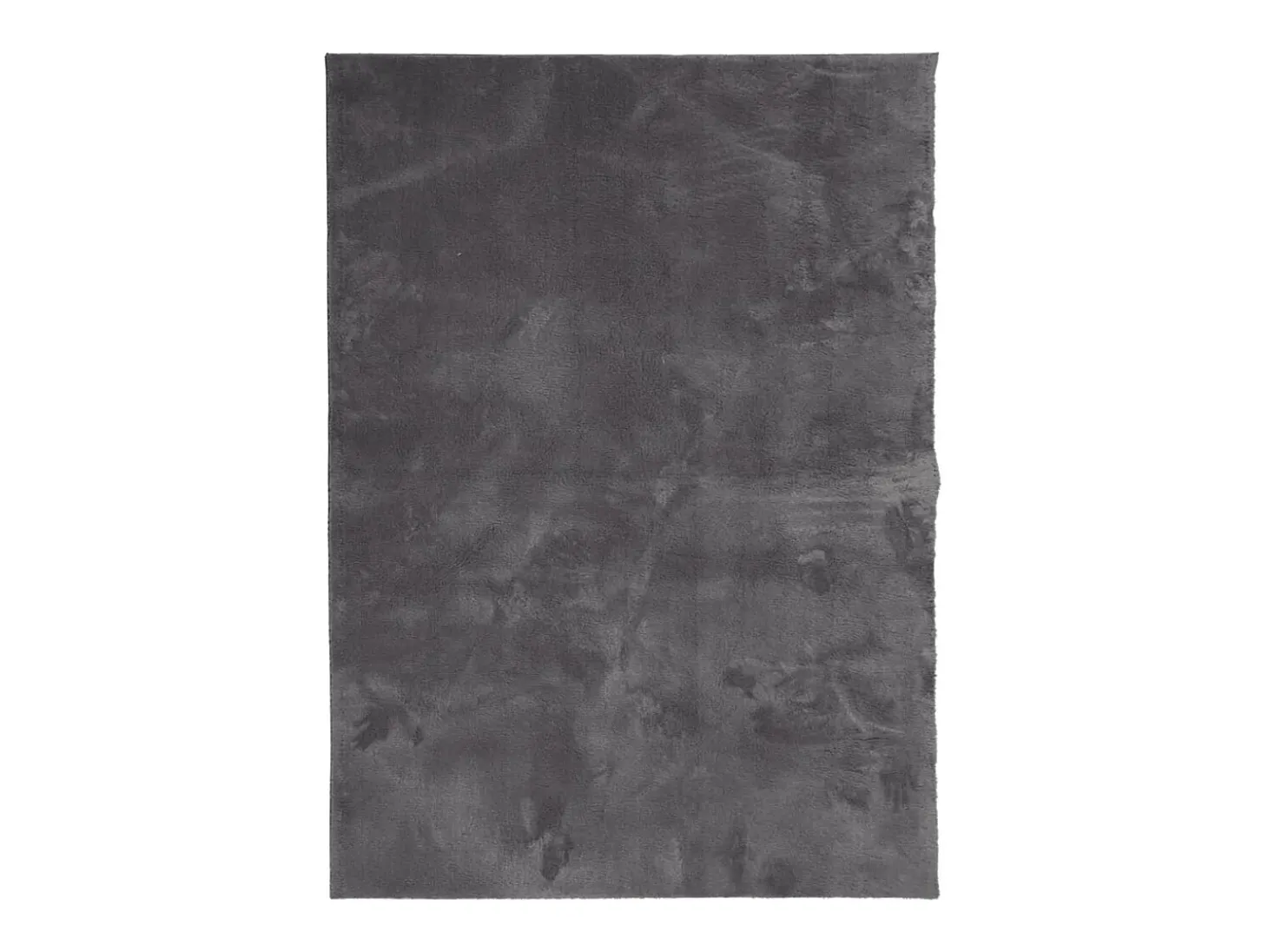 Alfombra lavable de pelo corto suave HUARTE antracita 160x230 cm