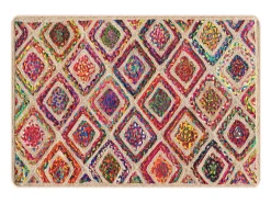 Alfombra lavable multicolor 120x180 cm antideslizante