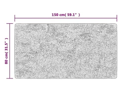Alfombra lavable multicolor 80x150 cm antideslizante