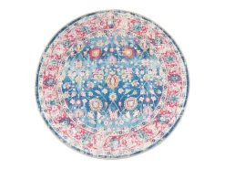 Alfombra lavable multicolor Ø 120 cm antideslizante