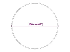 Alfombra Marrón 160 x 160 cm Polipropileno