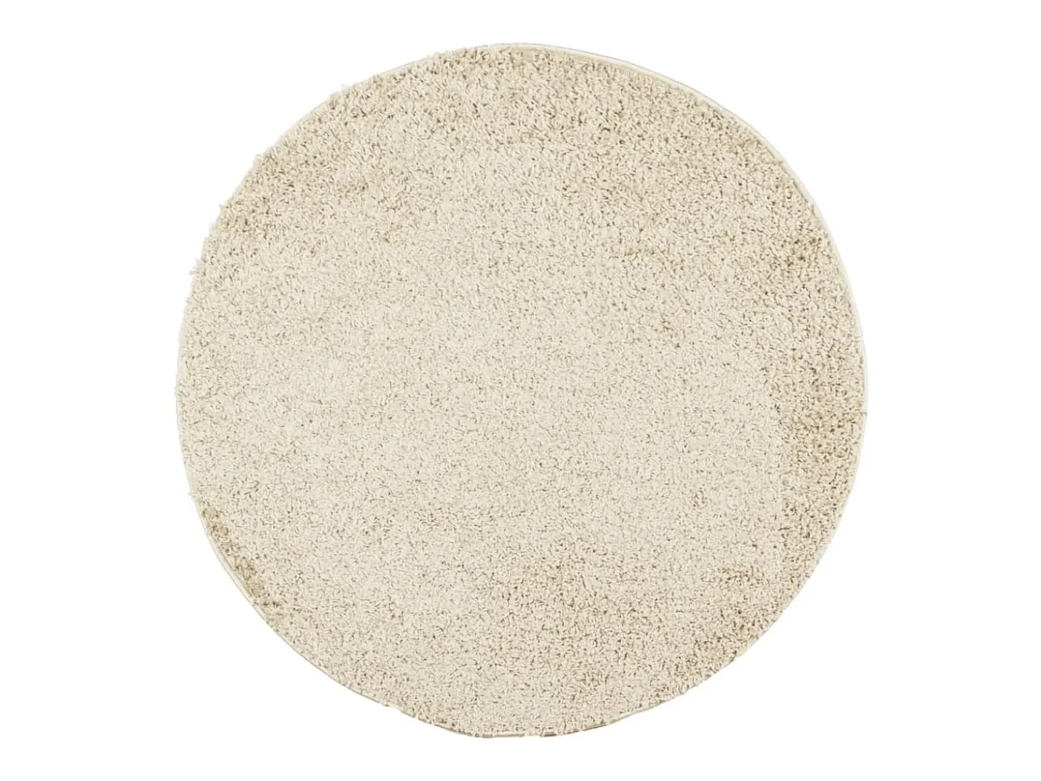 Alfombra moderna de pelo largo PAMPLONA, color dorado, Ø 160 cm