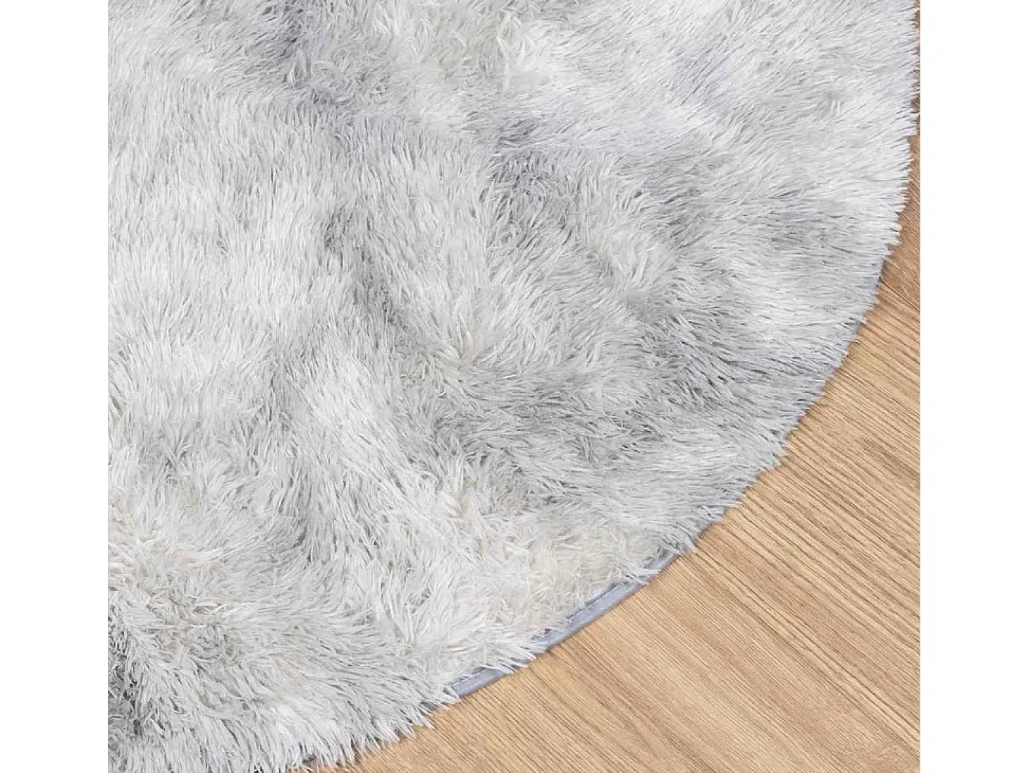 Alfombra NAVARRA Shaggy Gris Plata 100x100 cm