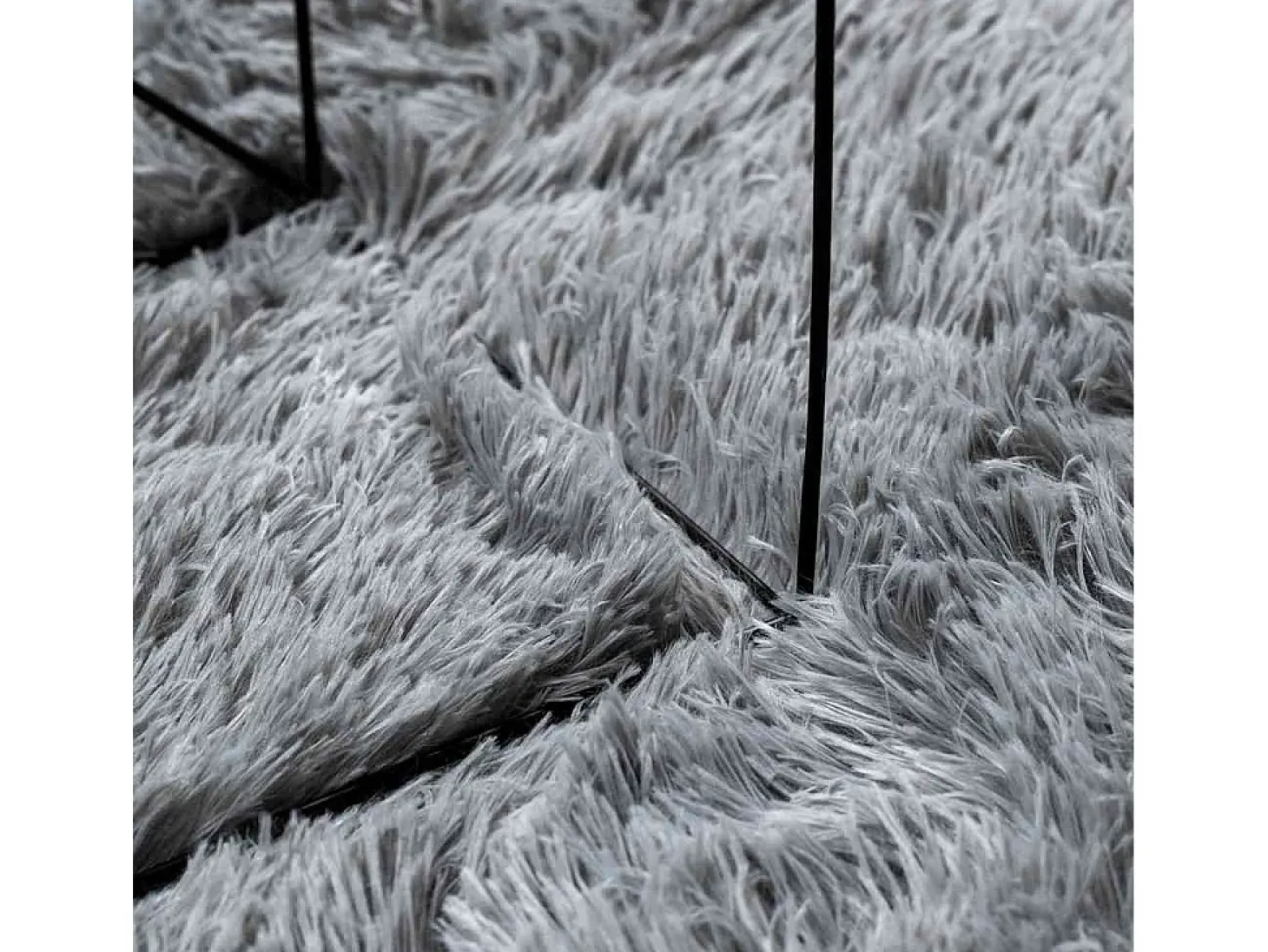 Alfombra NAVARRA Shaggy Gris Claro 240x240 cm