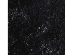 Alfombra NAVARRA Shaggy Negra 130x200 cm Poliéster