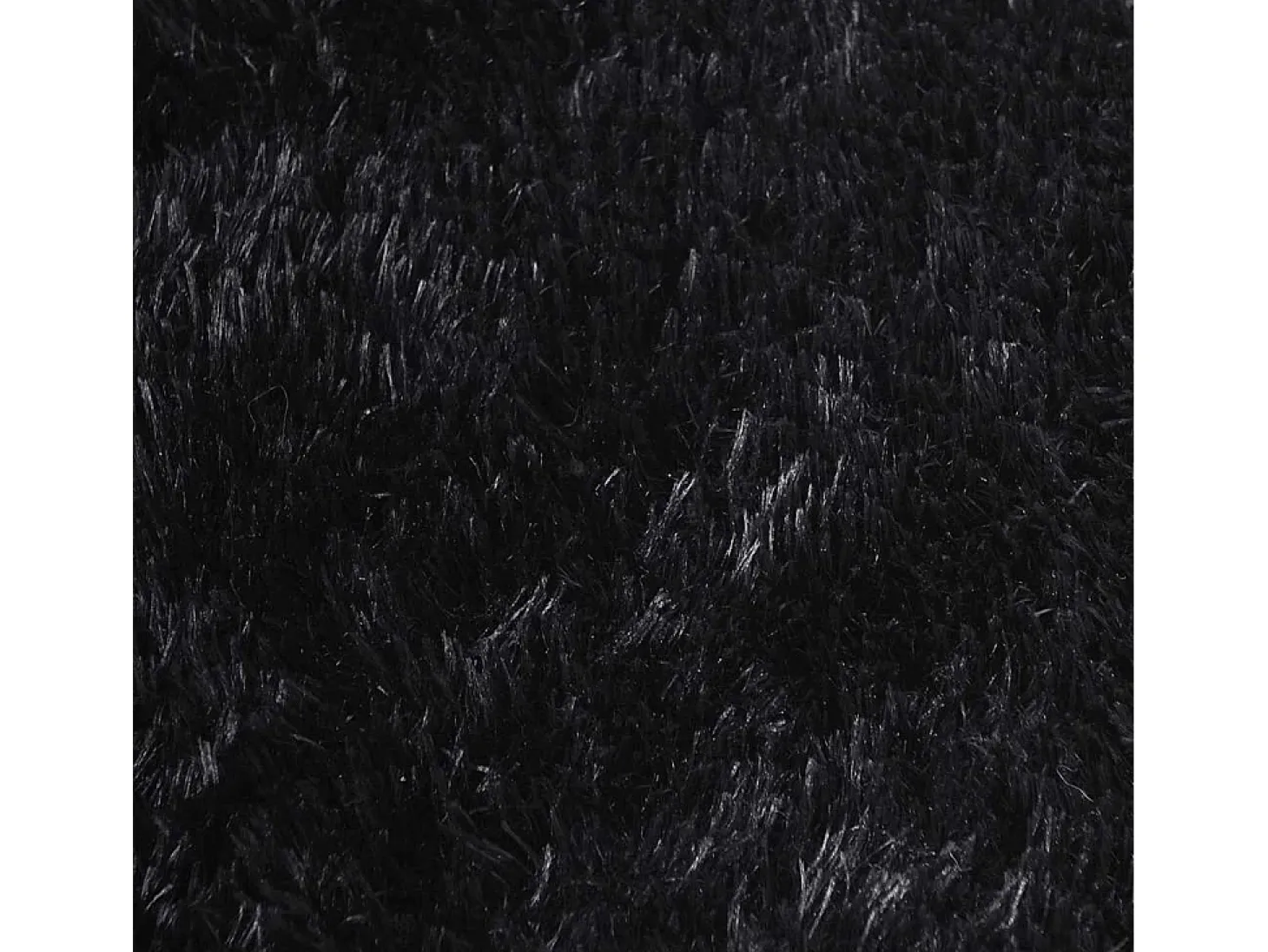 Alfombra NAVARRA Shaggy Negra 130x200 cm Poliéster
