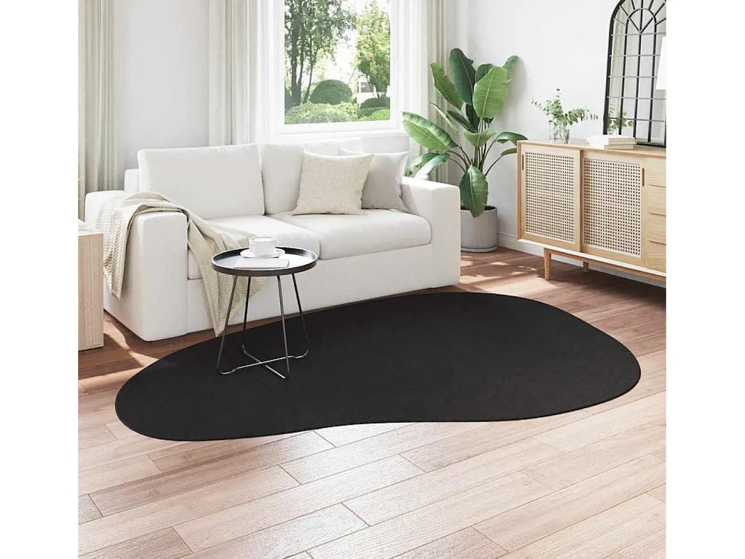 Alfombra negra 160 x 230 cm Poliéster