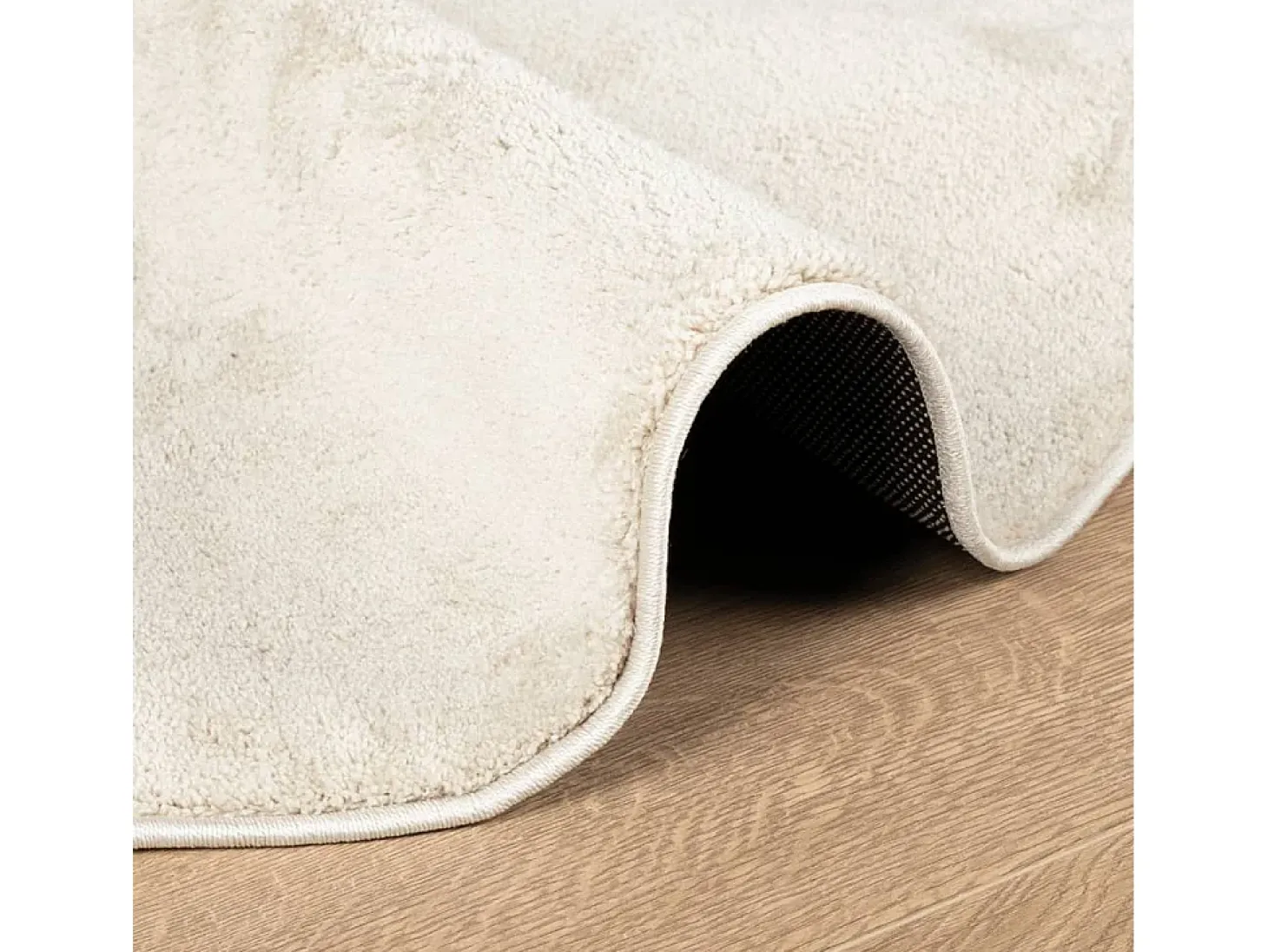 Alfombra OVIEDO de pelo corto beige Ø 160 cm