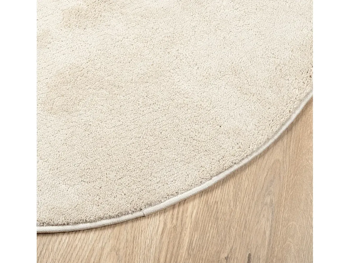 Alfombra OVIEDO de pelo corto beige Ø 160 cm