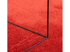 Alfombra OVIEDO pelo corto roja 160x230 cm