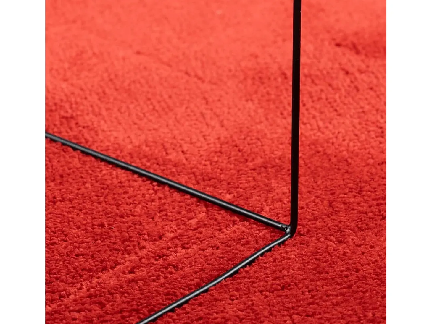 Alfombra OVIEDO pelo corto roja 160x230 cm