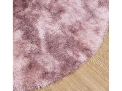 Alfombra peluda NAVARRA Rosa Polvo 240x240 cm