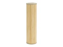 Alfombra rectangular de bambú natural claro 70x300 cm