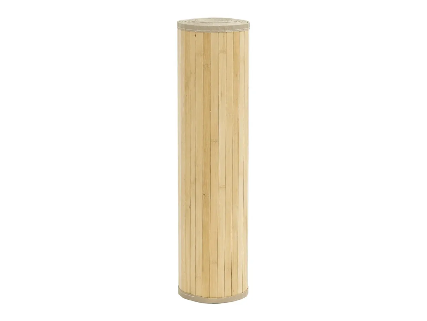 Alfombra rectangular de bambú natural claro 80x200 cm