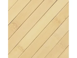 Alfombra rectangular de luz natural 100x100 cm bambú