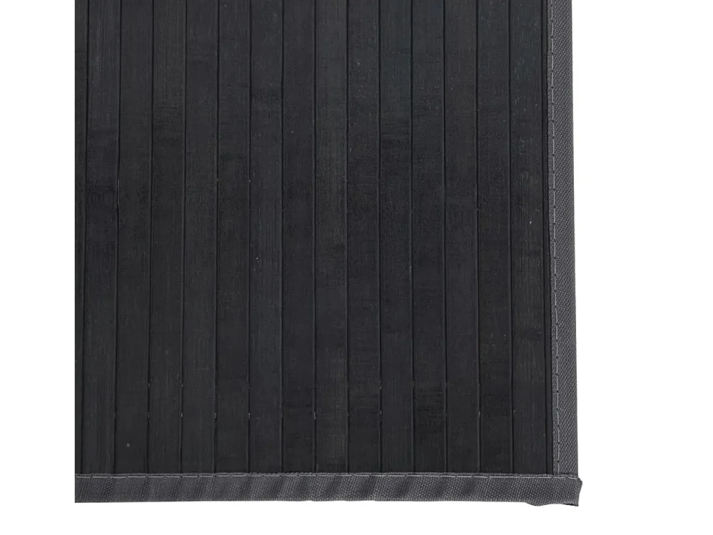 Alfombra rectangular gris 70x300 cm bambú