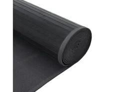 Alfombra rectangular gris 70x300 cm bambú