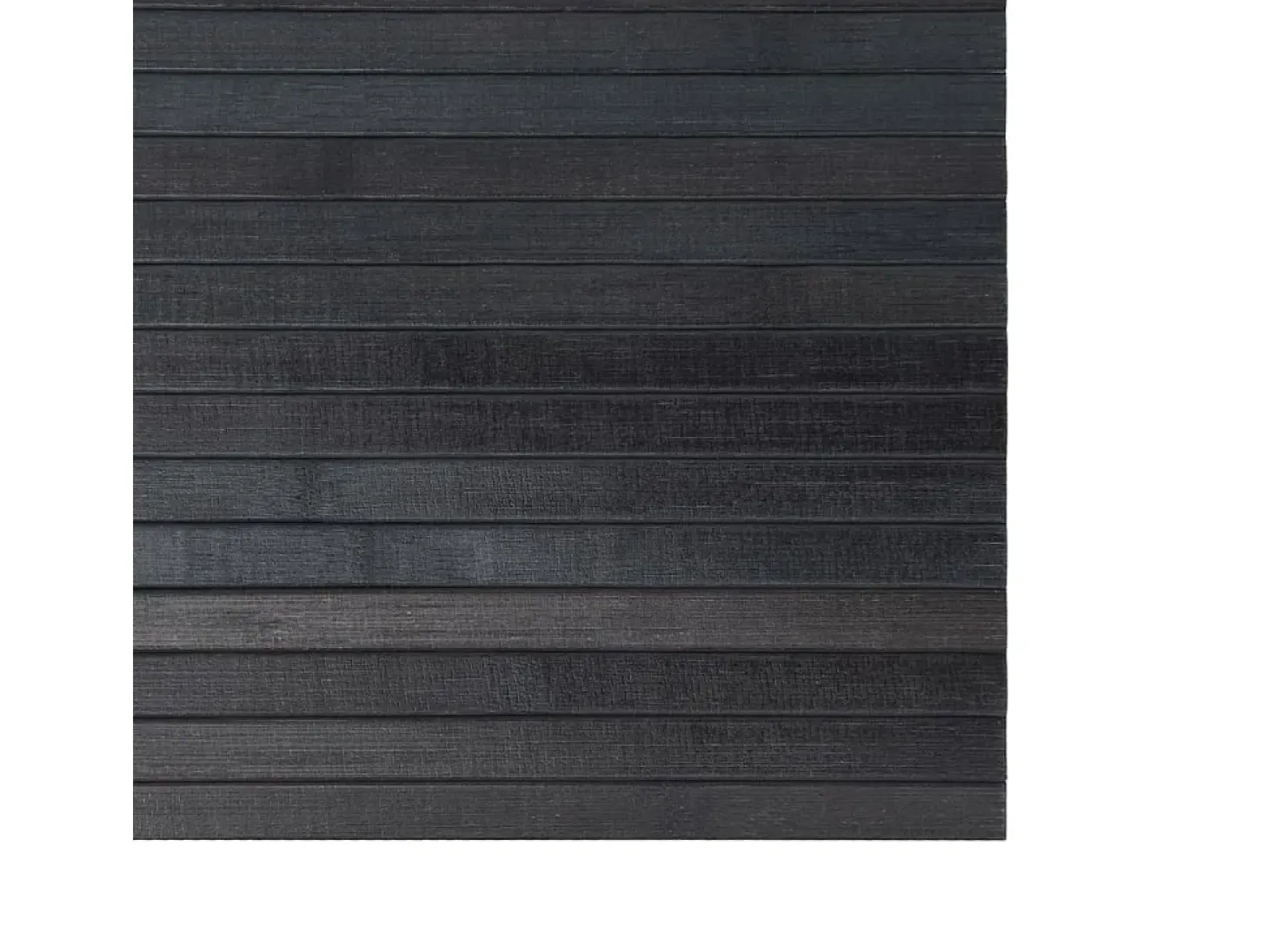 Alfombra rectangular gris 100x200 cm bambú