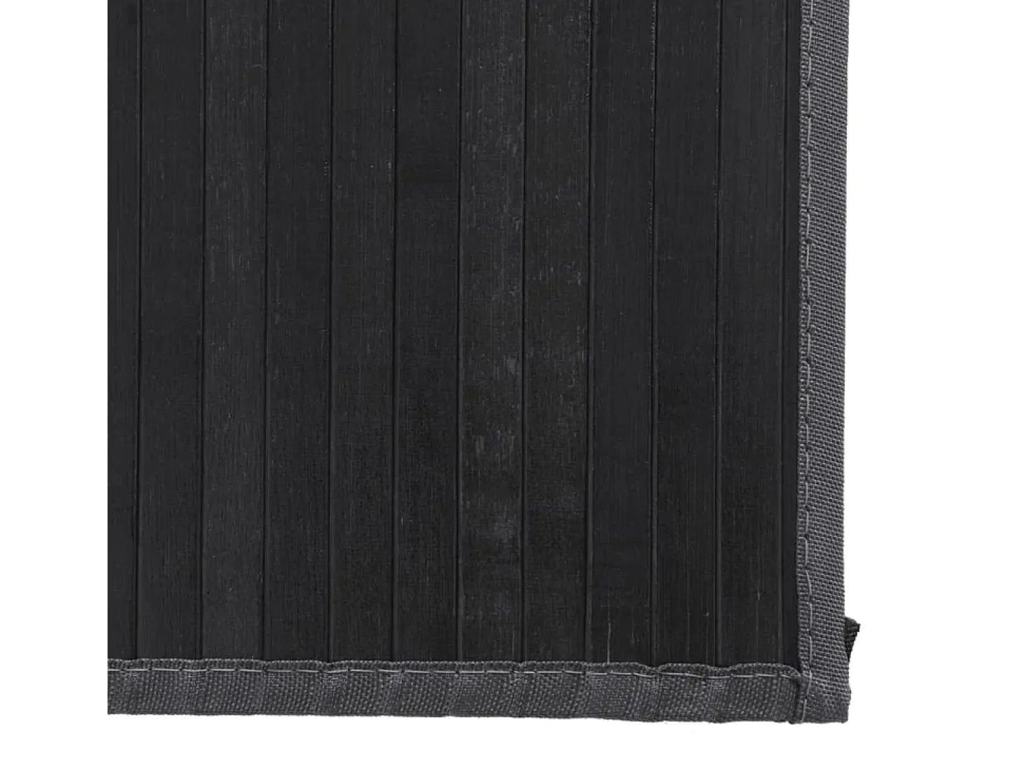 Alfombra rectangular gris 80x300 cm bambú
