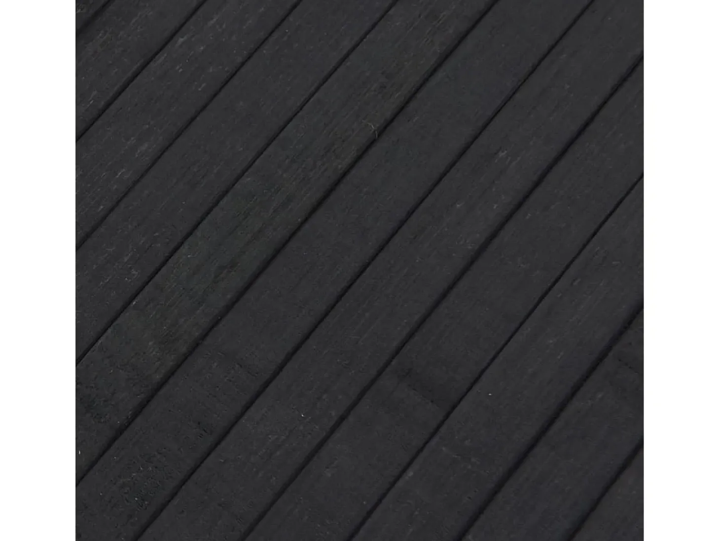 Alfombra rectangular gris 80x300 cm bambú