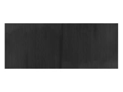 Alfombra rectangular gris 80x200 cm bambú