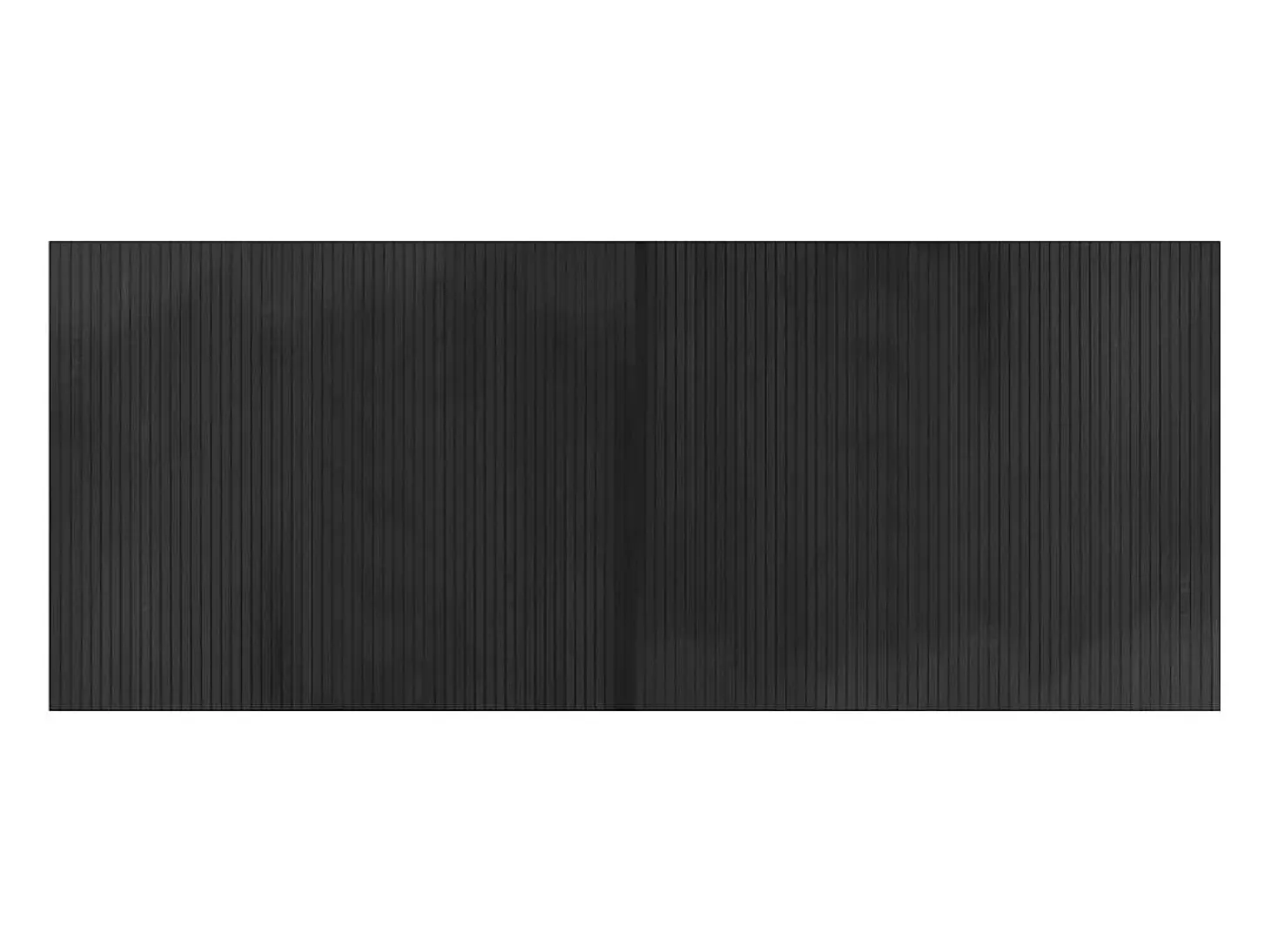 Alfombra rectangular gris 80x200 cm bambú