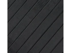 Alfombra rectangular gris 80x200 cm bambú