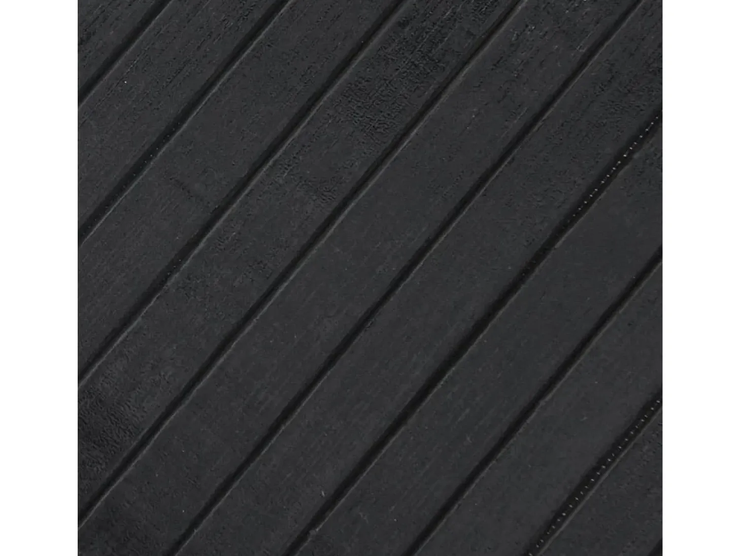 Alfombra rectangular gris 80x200 cm bambú