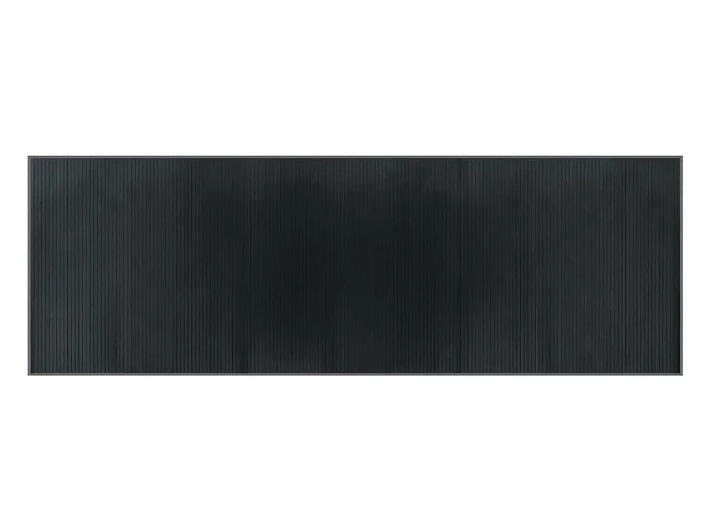 Alfombra rectangular gris 100x300 cm bambú