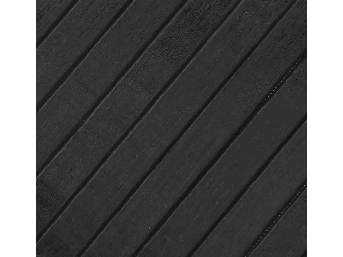 Alfombra rectangular gris 100x300 cm bambú