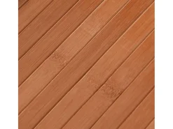 Alfombra rectangular marrón 100x200 cm bambú