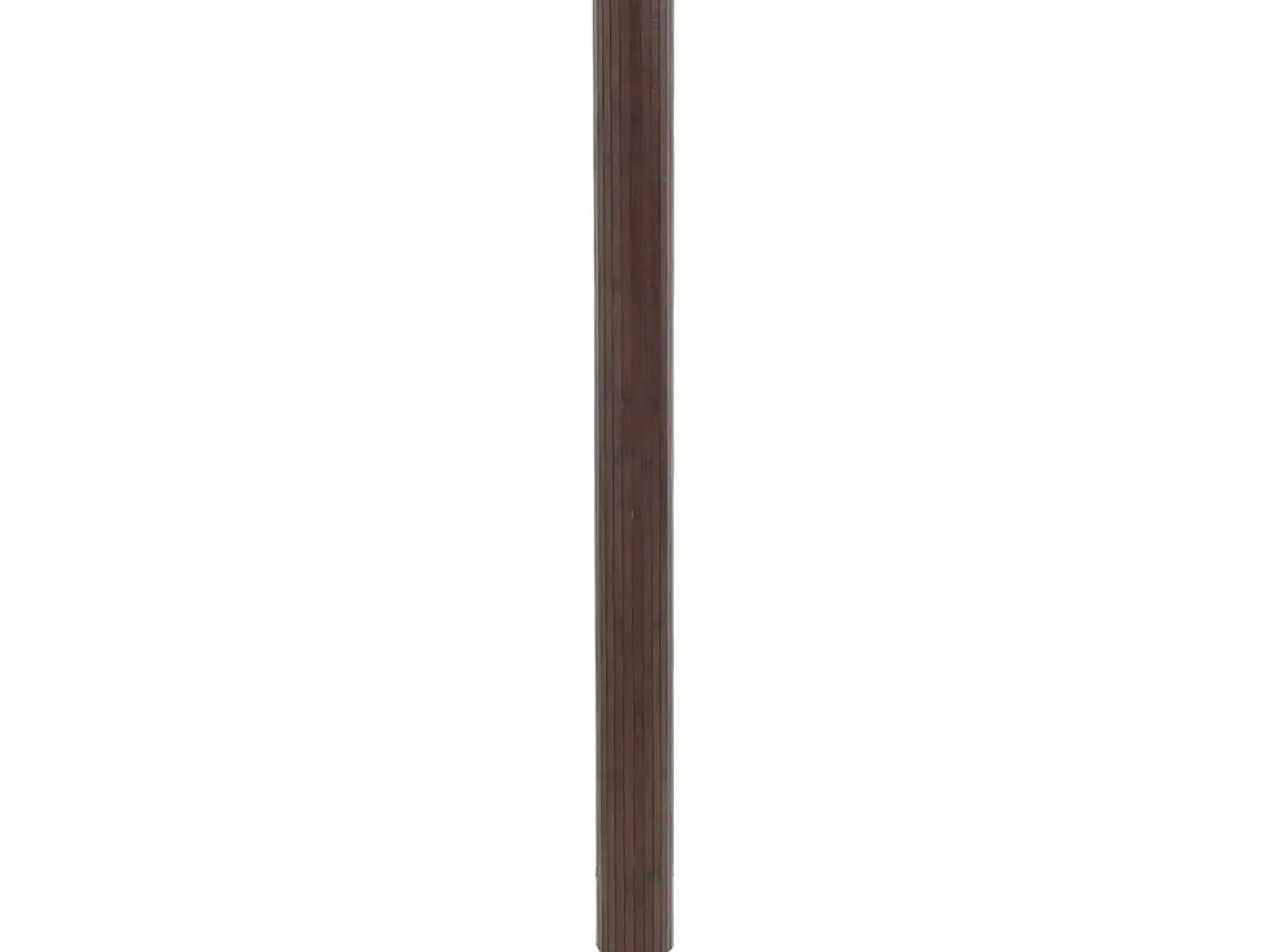 Alfombra rectangular marrón oscuro 80x200 cm bambú