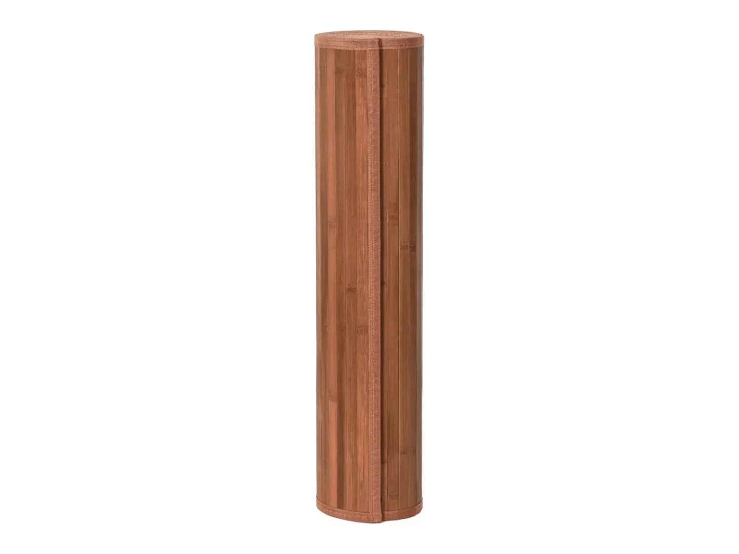 Alfombra rectangular marrón 80x1000 cm bambú