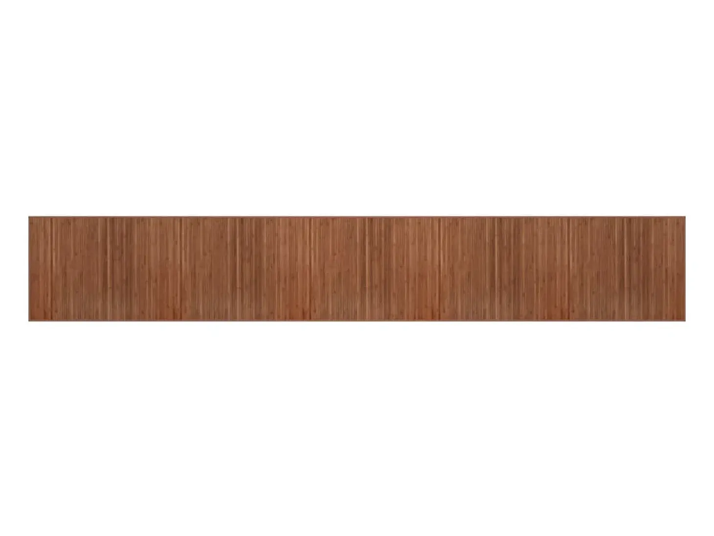 Alfombra rectangular marrón 80x1000 cm bambú