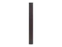 Alfombra rectangular marrón oscuro 60x300 cm bambú