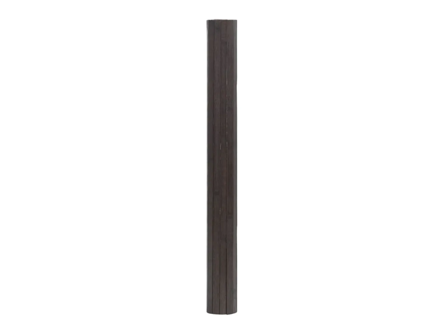 Alfombra rectangular marrón oscuro 100x300 cm bambú