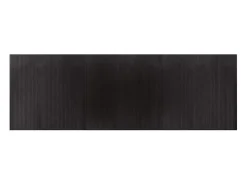 Alfombra rectangular marrón oscuro 100x300 cm bambú
