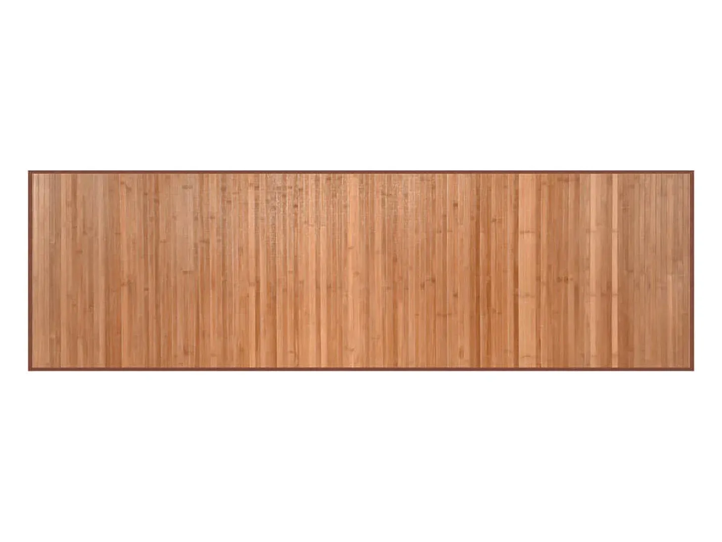 Alfombra rectangular natural de bambú 60x200 cm