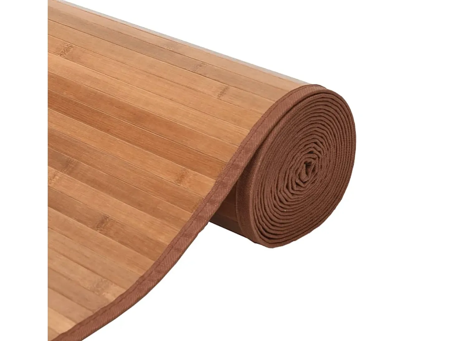 Alfombra rectangular natural de bambú 80x300 cm