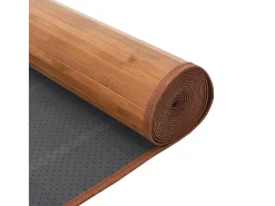 Alfombra rectangular natural de bambú 80x300 cm