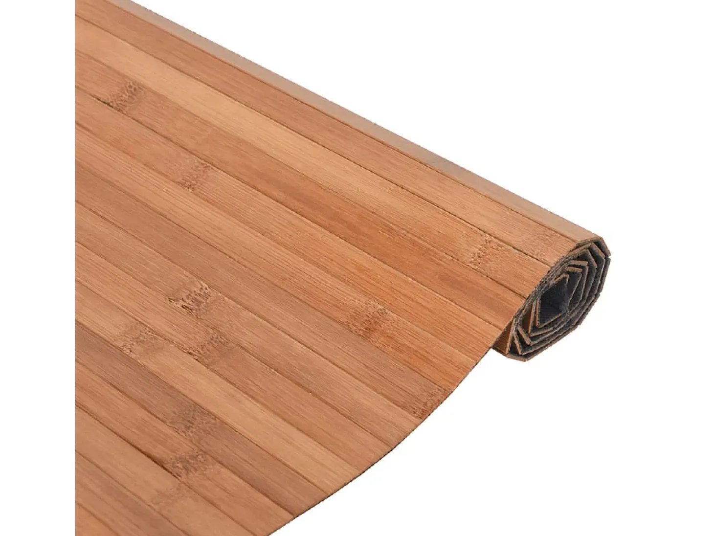 Alfombra rectangular natural de bambú 100x200 cm