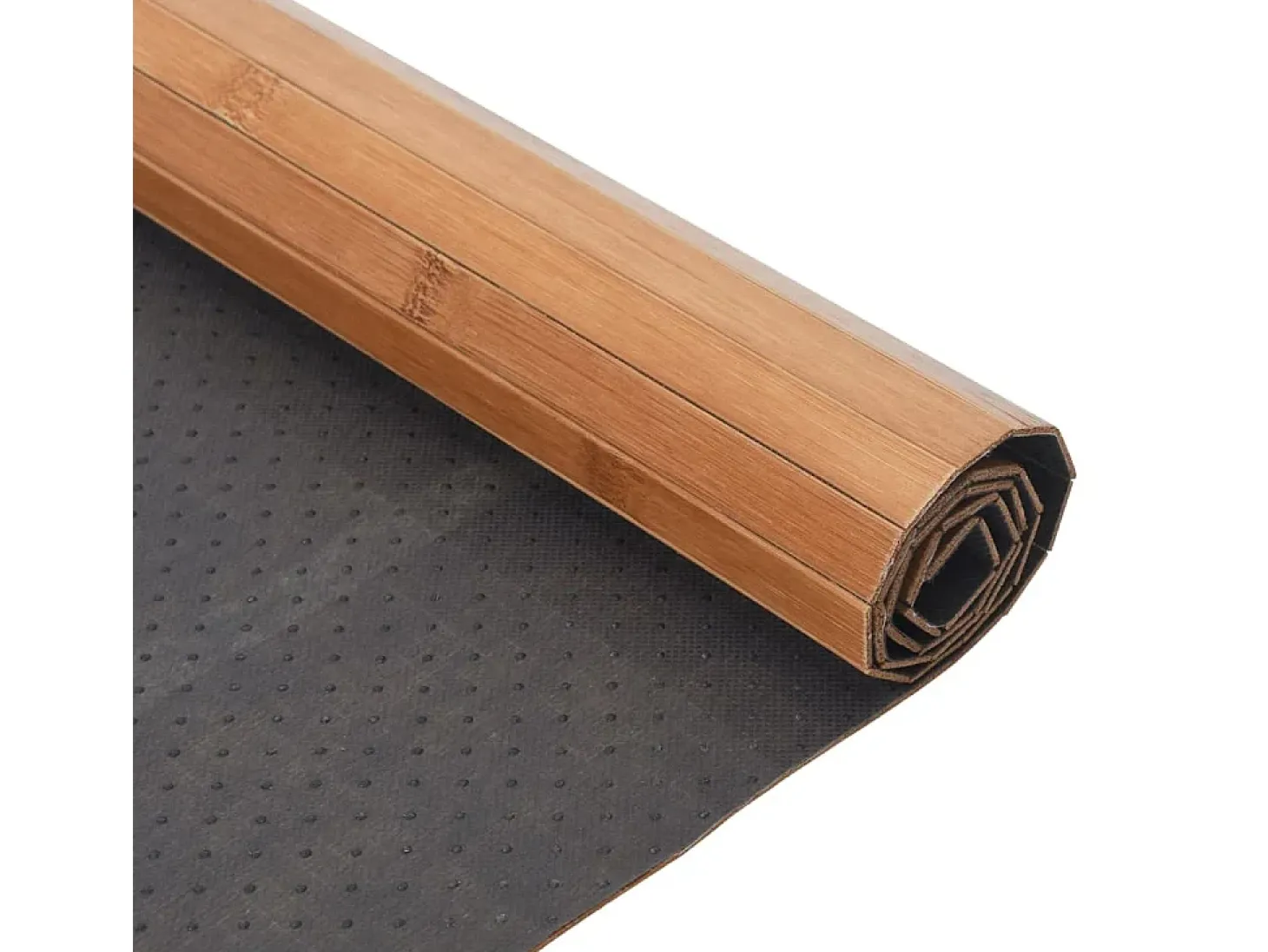 Alfombra rectangular natural de bambú 100x200 cm