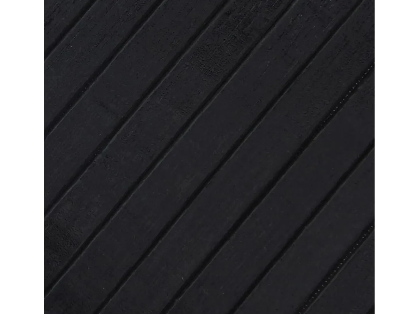 Alfombra rectangular negra de bambú 70x100 cm