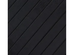 Alfombra rectangular negra 100x100 cm bambú