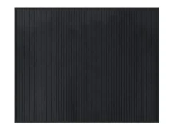 Alfombra rectangular negra de bambú 80x100 cm