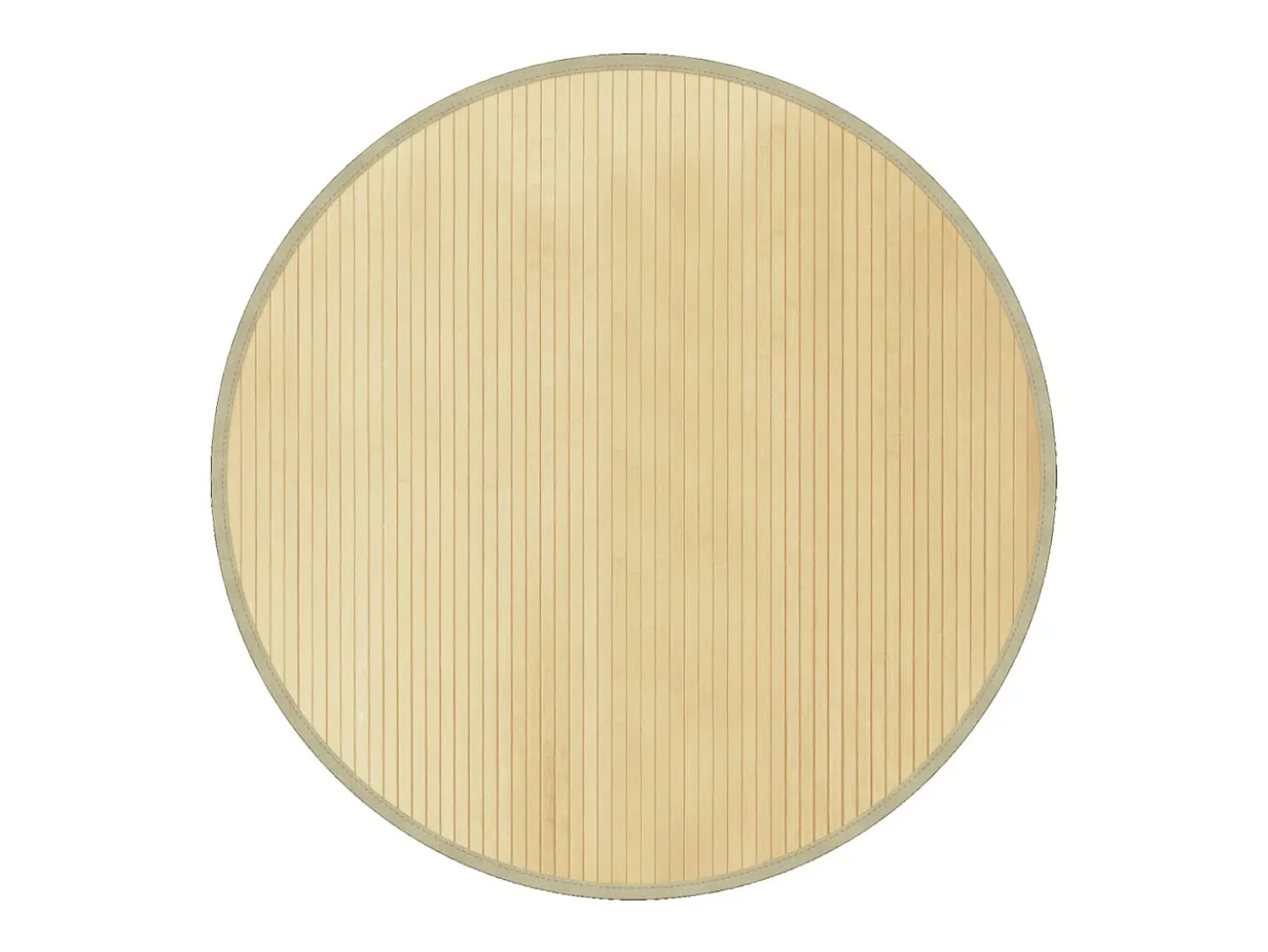 Alfombra redonda natural ligera de bambú de 100 cm
